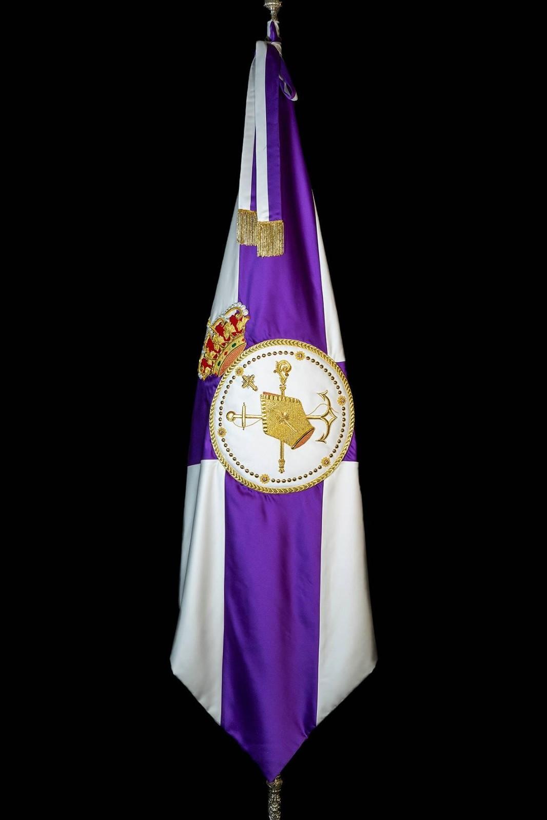 BANDERA MORADA HDAD. DE LA MACARENA (SEVILLA) [foto 1]