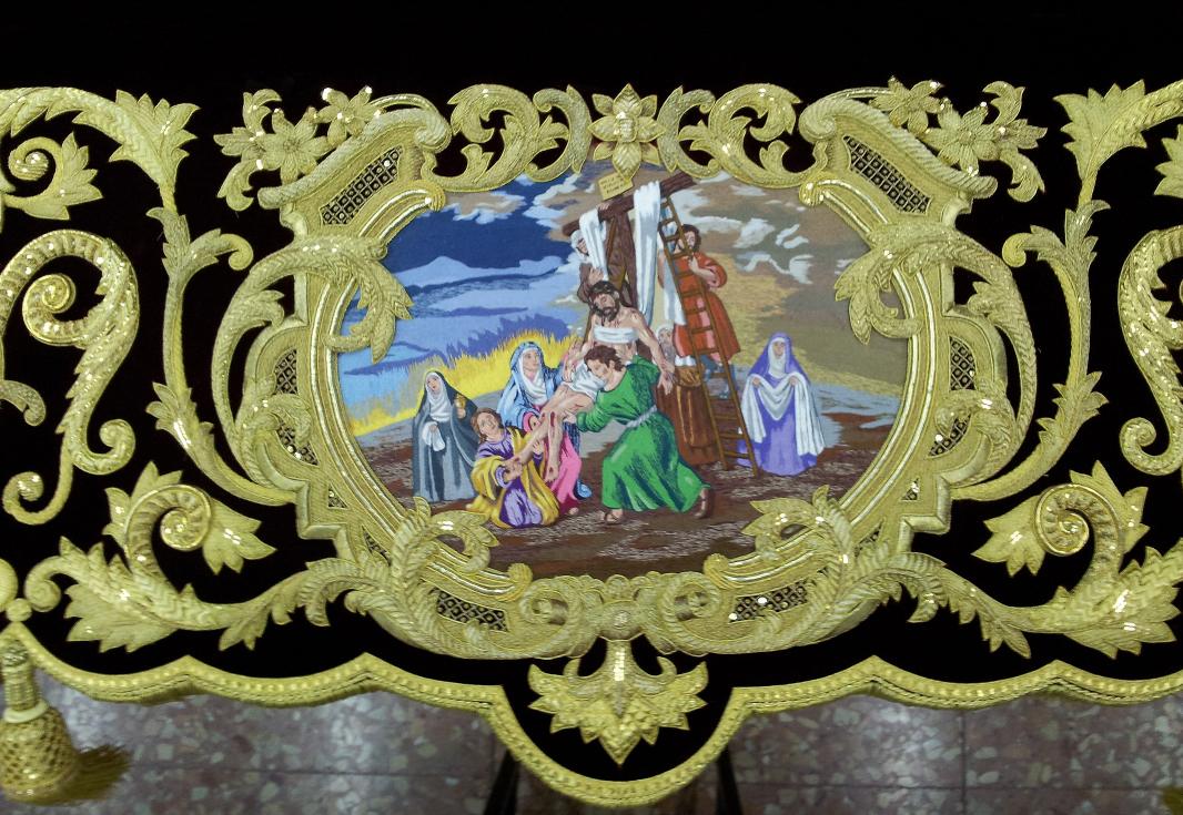 CARTELA MATIZADA EN SEDA